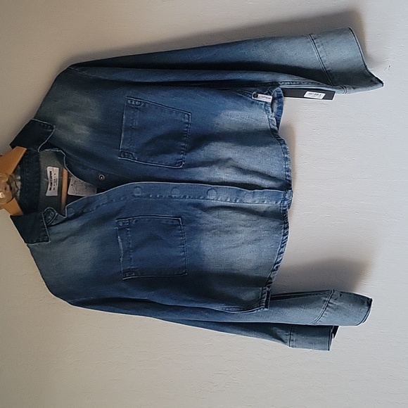 One teaspoon Free People Bell sleeve denim button down - Picture 3 of 9